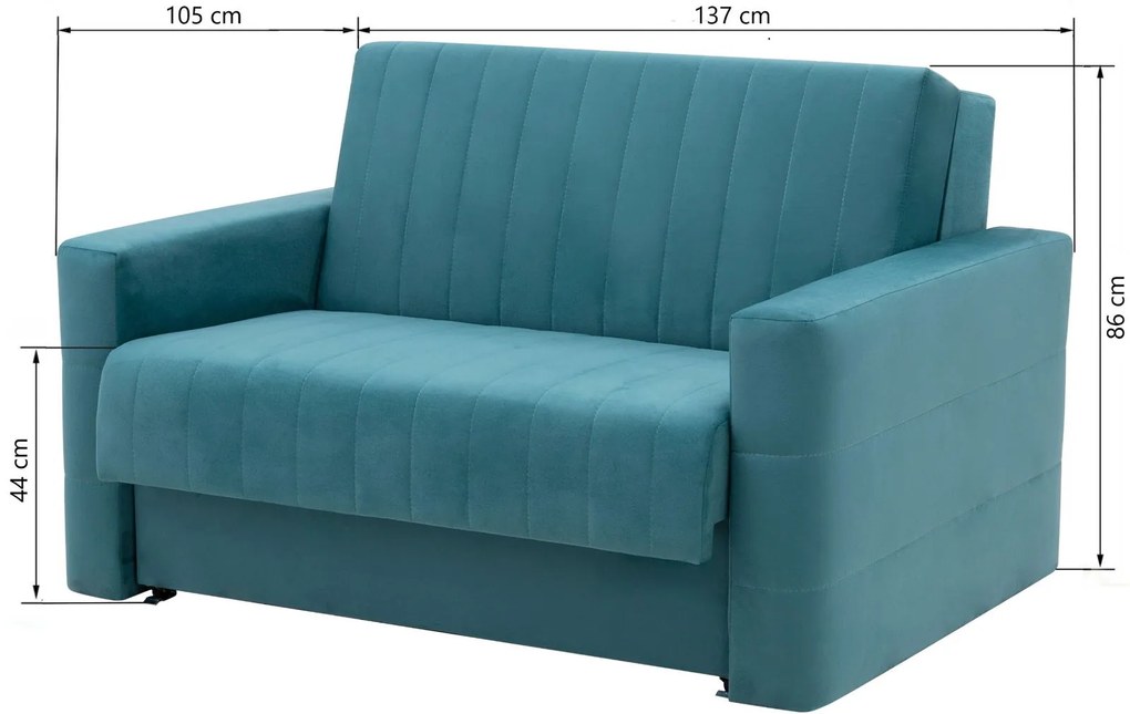 Диван-легло Шезлонг-Цимент