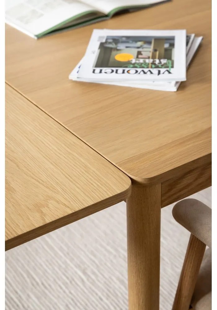 Сгъваема трапезна маса от дъб в естествен цвят 100x200 cm Atlantic – Actona