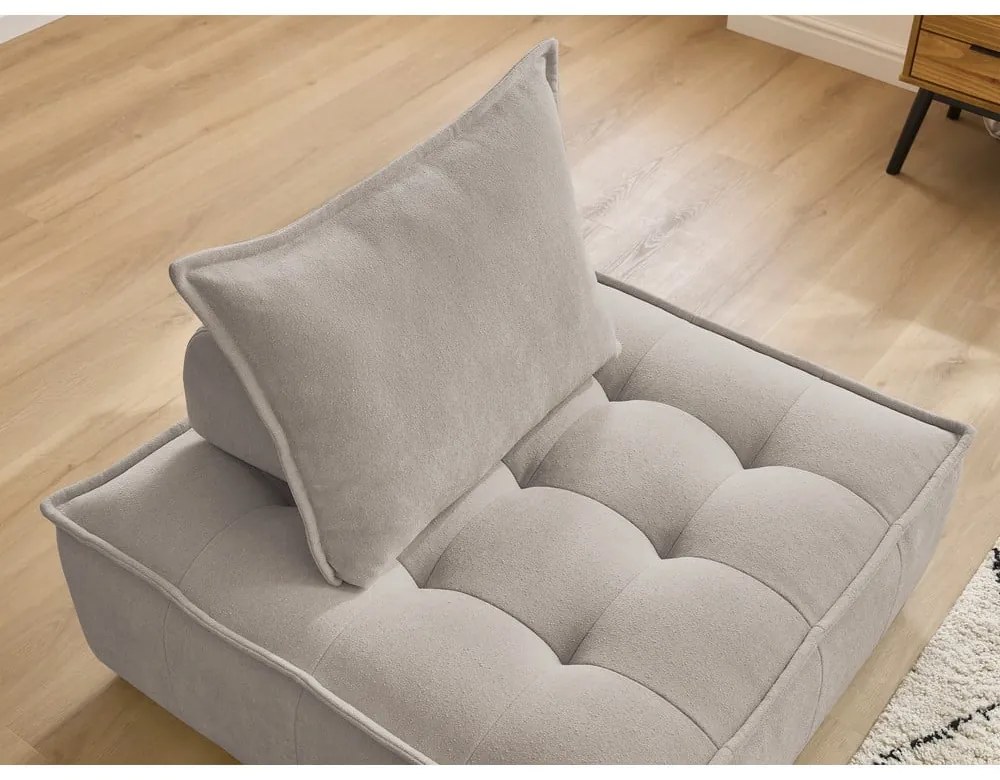 Бежово шенилово кресло Elisa – Bobochic Paris