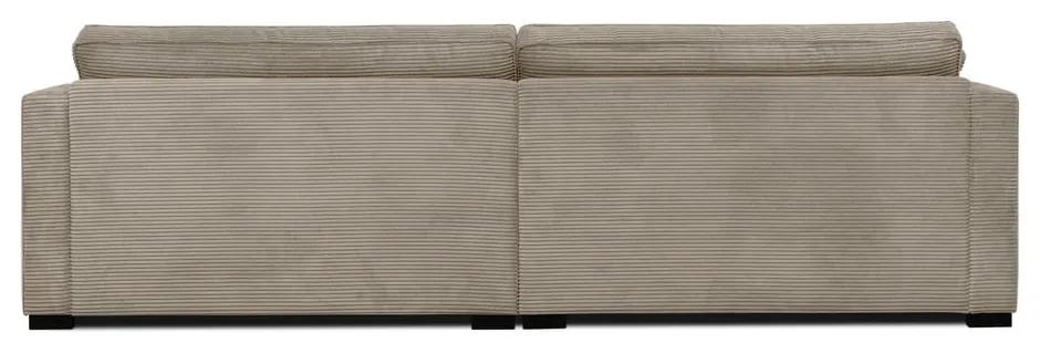 Бежов диван от рипсено кадифе 266 cm Mobby – Scandic
