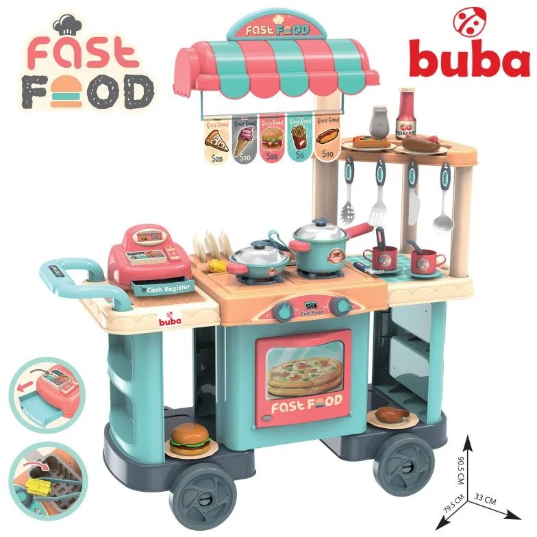 Buba - Ресторант на колела Kitchen trolley Синя