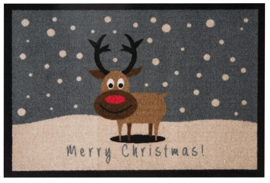 Изтривалка Hanse Home Merry Christmas Reindeer, 40 x 60 cm