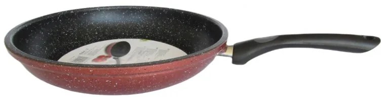 Тиган Rosberg R51319G26, 26см, Mраморно покритие, Индукция, Бордо меланж