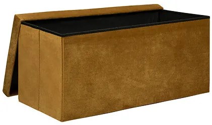 Пейка със съхранение atmosphera Lilou, 76x38x38 cm, Сгъваема - Сив