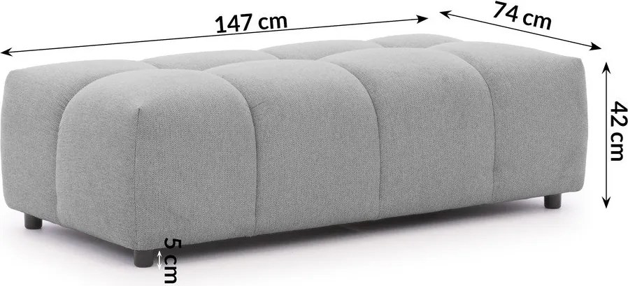 Сива табуретка Albane – Ropez