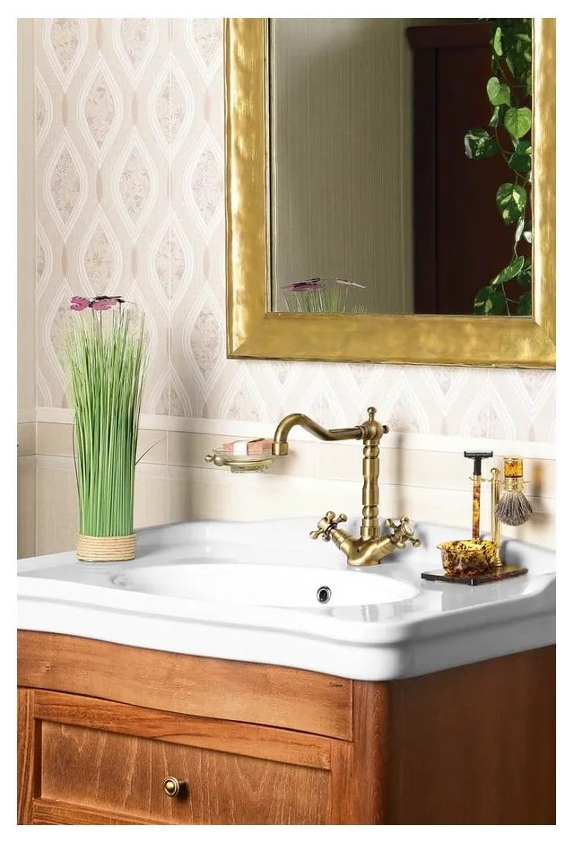 Стояща батерия за мивка в бронзов цвят Antea – Sapho