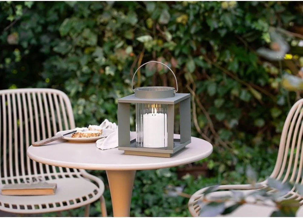 Метален/стъклен фенер (височина 20,5 cm) Lohals – House Nordic