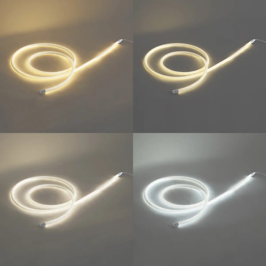 Бели лампички с щепсел 3м вкл. LED димируеми в келвини IP44 - Ropy