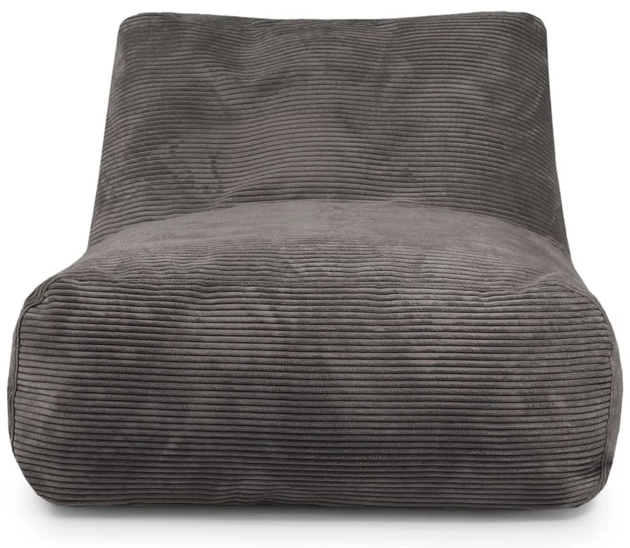 Пуф от рипсено кадифе в цвят горчица Tube 100 – SLOWDOWN