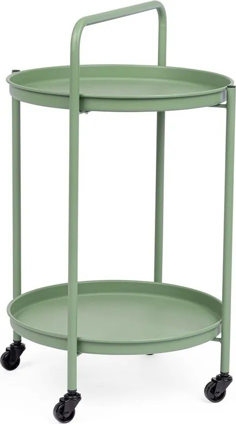 Стоманена маса за сервиране на колелца ø 44,5 cm Austin – Yes Everyday