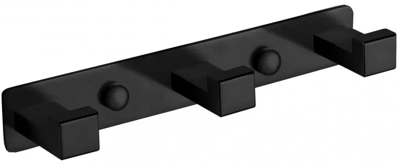 Mexen троен закачалка за кърпи, черен - 709263-70