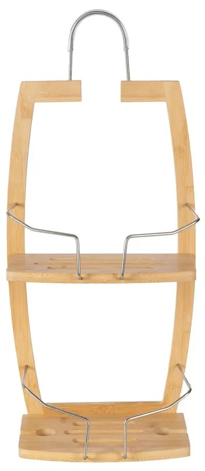 Висящ бамбуков рафт за баня в в естествен цвят цвят– Compactor