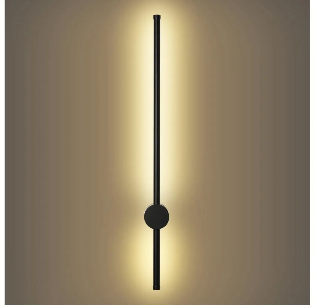 Brilagi - LED външно стенно осветително тяло AURA LED/12W/230V 3000K IP54 черно