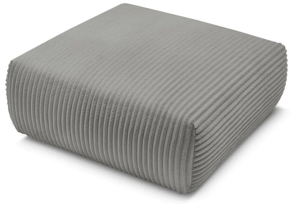 Тъмносива табуретка от рипсено кадифе Lucien – Bobochic Paris