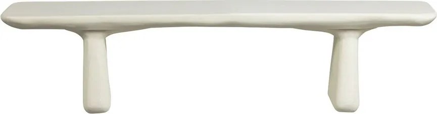 Пластмасова градинска пейка в цвят слонова кост Loggia – WOOOD