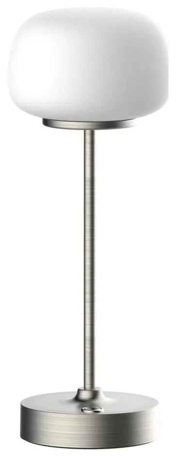 LED Димируема сензорна настолна лампа RIMINI LED/2W/5V USB 2000 mAh хром/бял