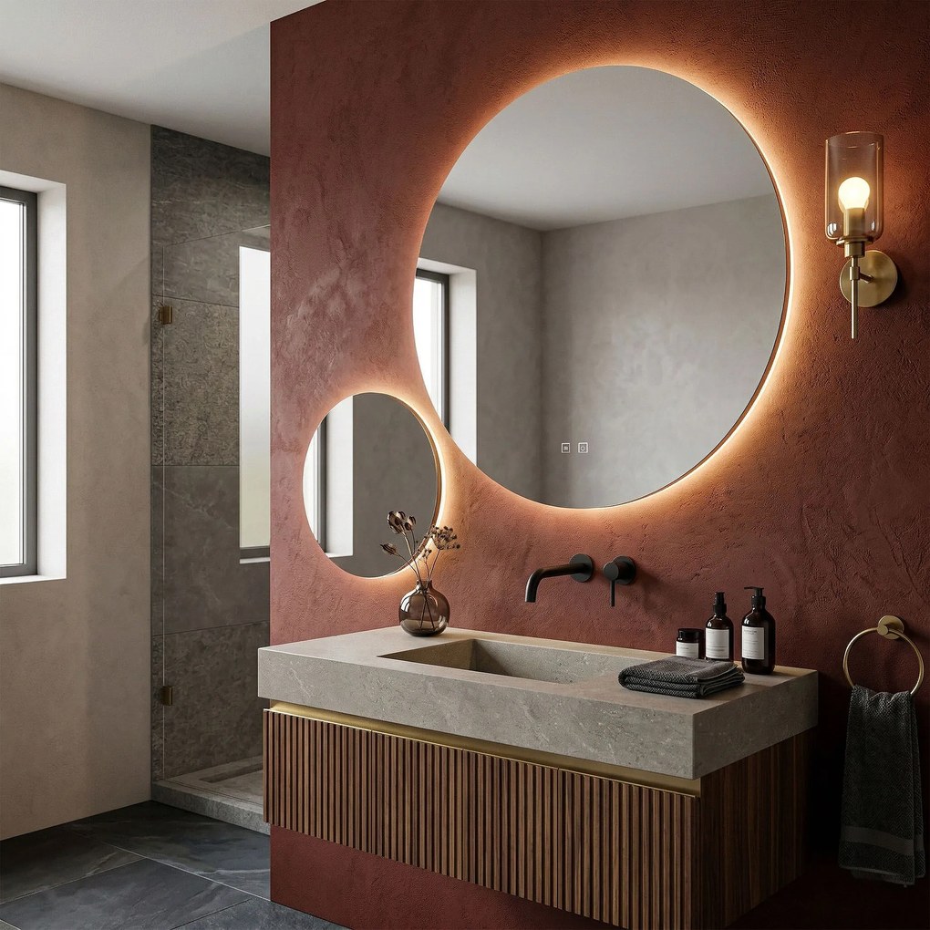 Огледало LED R-9045 90cm + 45cm