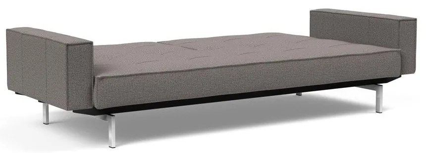 Кафяво-сив разтегателен диван с подлакътници Chrome Splitback - Innovation