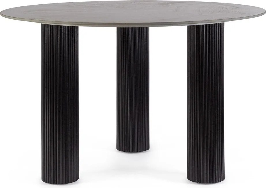 Кръгла трапезна маса с плот от имитация на мрамор ø 120 cm Bamira – Yes Everyday