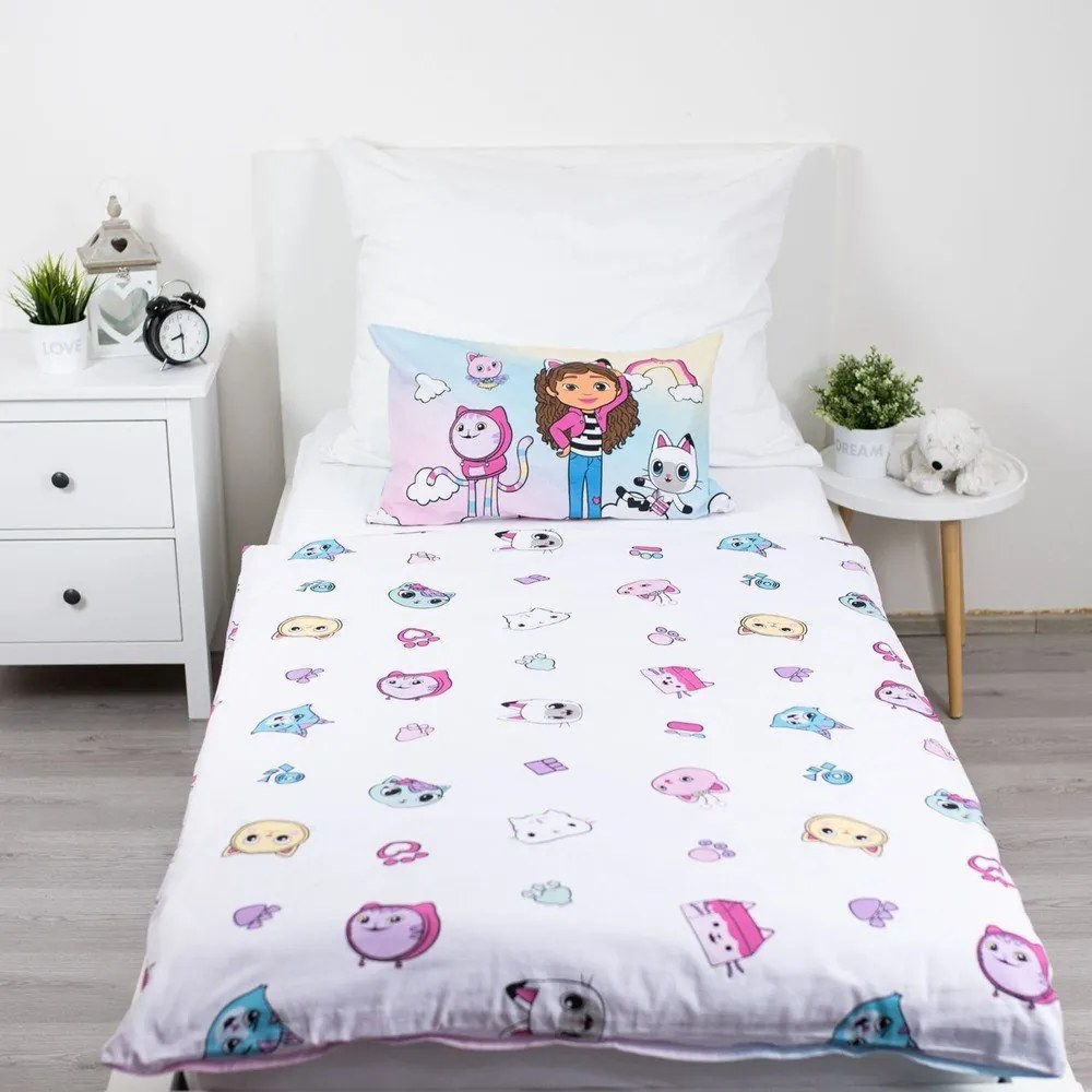 Памучно детско спално бельо за детско креватче 100x135 cm Gabby's Dollhouse "Sugar Dream" – Jerry Fabrics