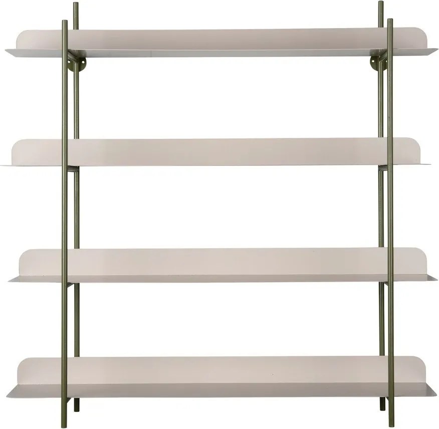 Зелен/сив на няколко нива метален стенен рафт 60 cm Reina Cuatro – PT LIVING