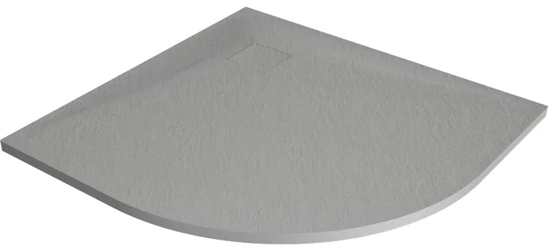 Mexen Bert полукръгъл поддушов парапет SMC 80 x 80 cm, сив - 4KR618080