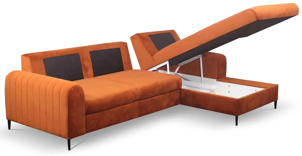 Ъглов диван Monte-Oранжево