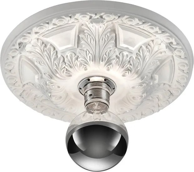 Бяло осветително тяло за таван ø 30 cm Lilly – Trio