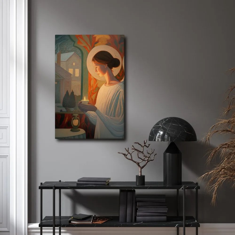 Картина на платно – Празнична ангелска светлина