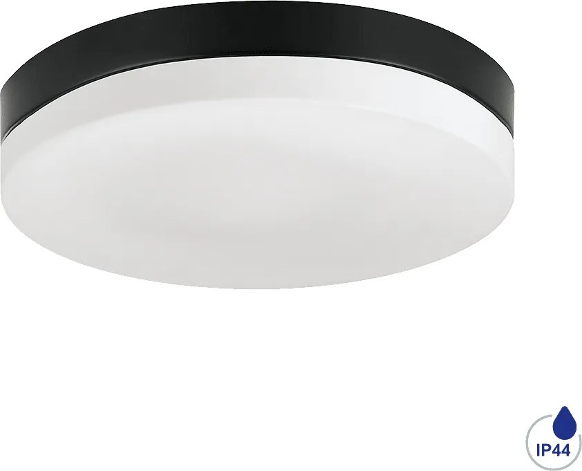 Плафониера за баня PILLS, ø240, черен, 1хЕ27