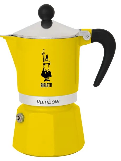 Bialetti - Кафеварка Rainbow Gialla, за 3 кафета