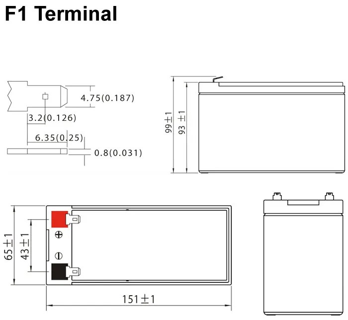 Оловни батерии Ultracell 12V 7.2Ah F1