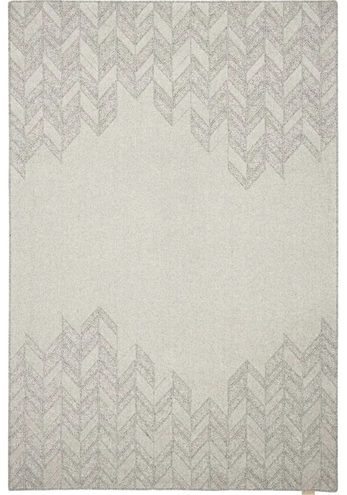 Светлосив вълнен килим 120x180 cm Credo - Agnella