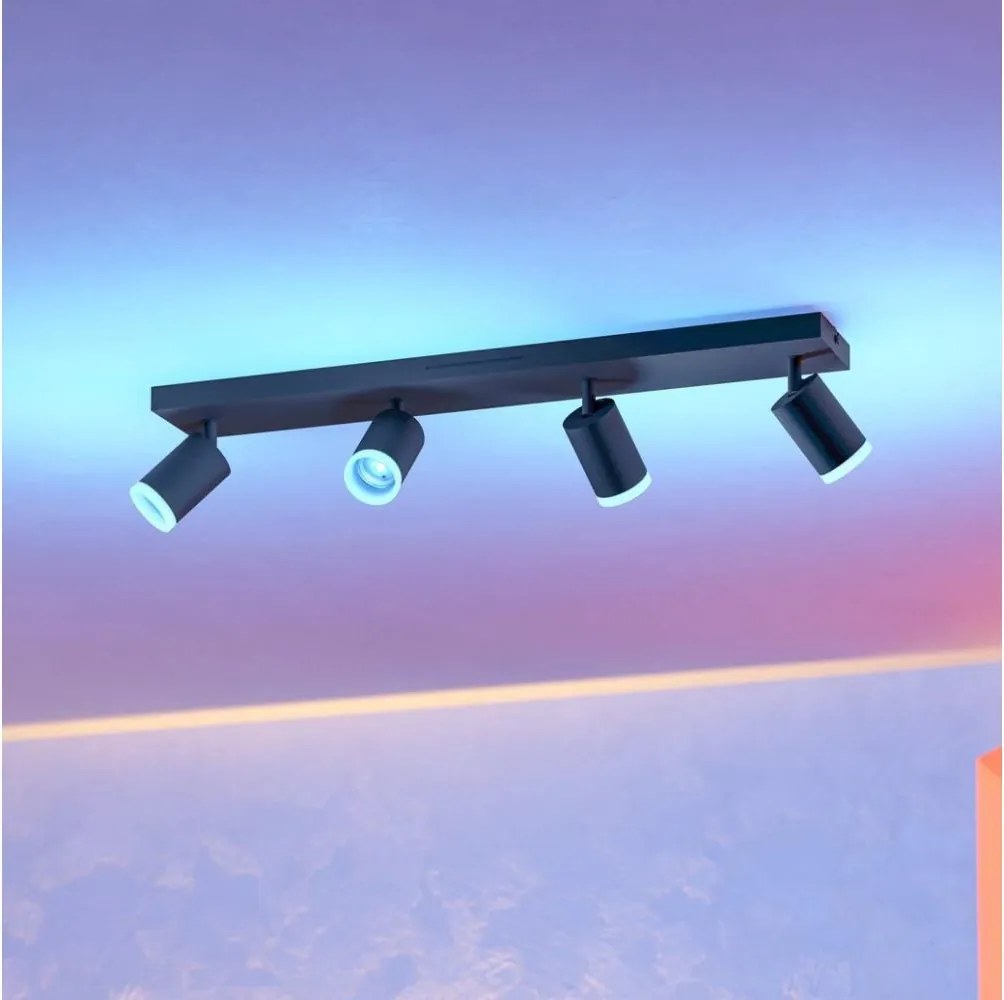 Eglo 901942 - LED RGBW димируемо точково осветително тяло MELITELLO-Z 4xLED/3,7W/230V черно