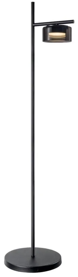 LED подова лампа OFELIA 1xGX53/6W/230V черна/опушена