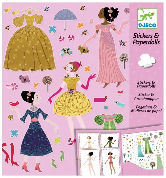 Djeco - Стикери Dresses Through the Seasons ST1DJ09690G