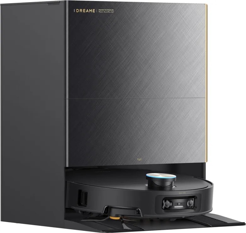 Прахосмукачка робот Dreame X60 Ultra RLX86DE, 35000 Pa, 180 мин, 0.2 л, VersaLift, OmniSight AI, Автоматично дозиране и самопочистване, Гласови команди, Черен