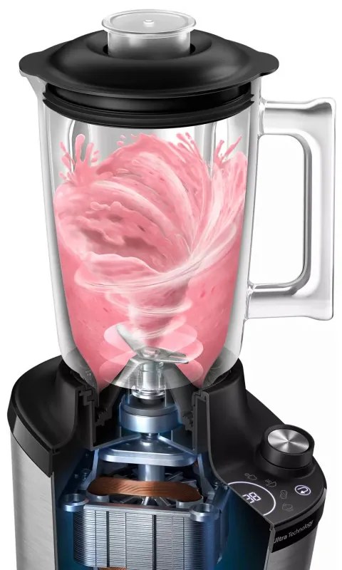 Блендер Philips HR3760/00, 1500W, 2L, ProBlend Ultra, Високоскоростен, Импулс, Черен