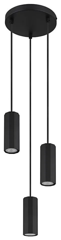 Globo 57918-3HB - Пендел JAMES 3xGU10/25W/230V черен