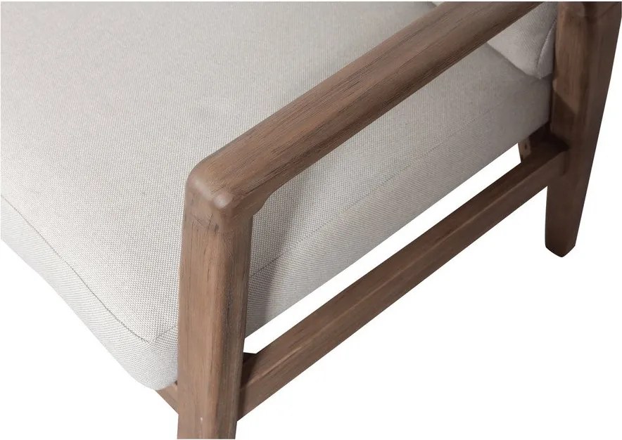 Кафяв тапициран градински диван (L форма) Biam – WOOOD