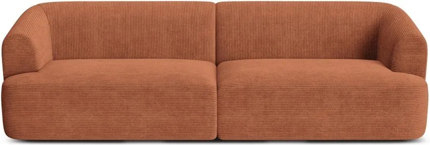 Теракотен диван от рипсено кадифе 255 cm Campi – Cosmopolitan Design