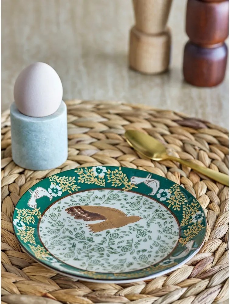 Зелена десертна глинена чиния ø 16 cm Hezha – Bloomingville