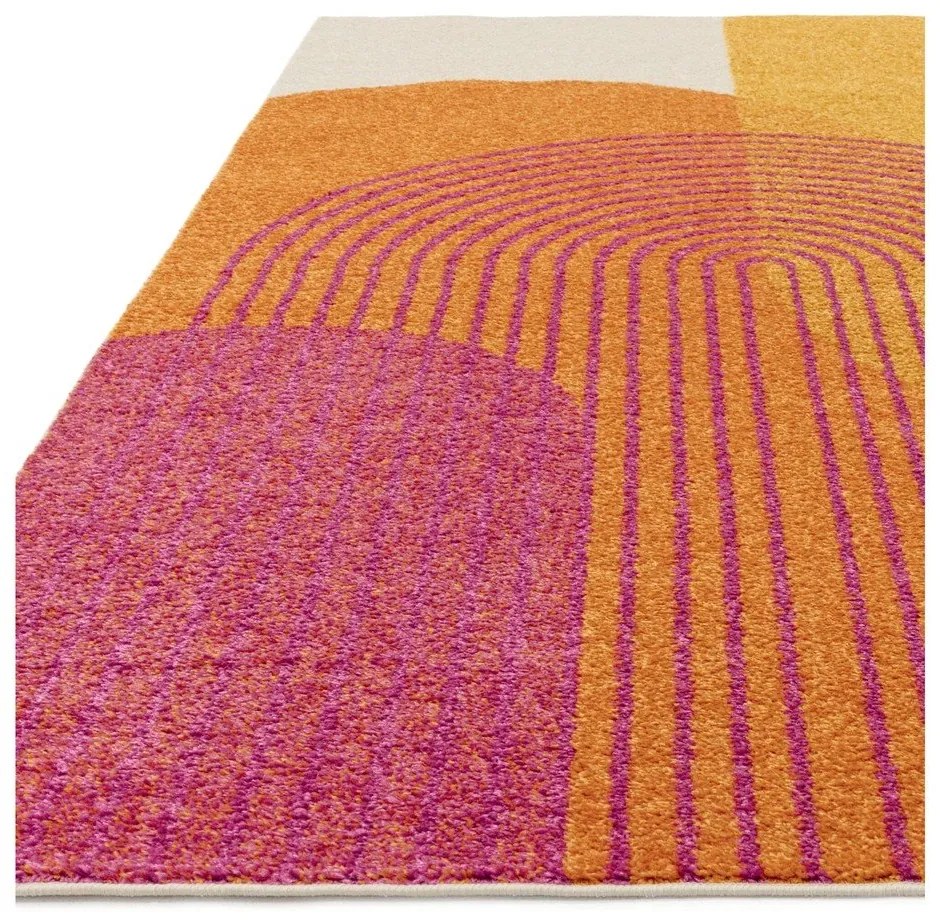 Жълто-оранжев килим 160x230 cm Muse Orange Retro – Asiatic Carpets