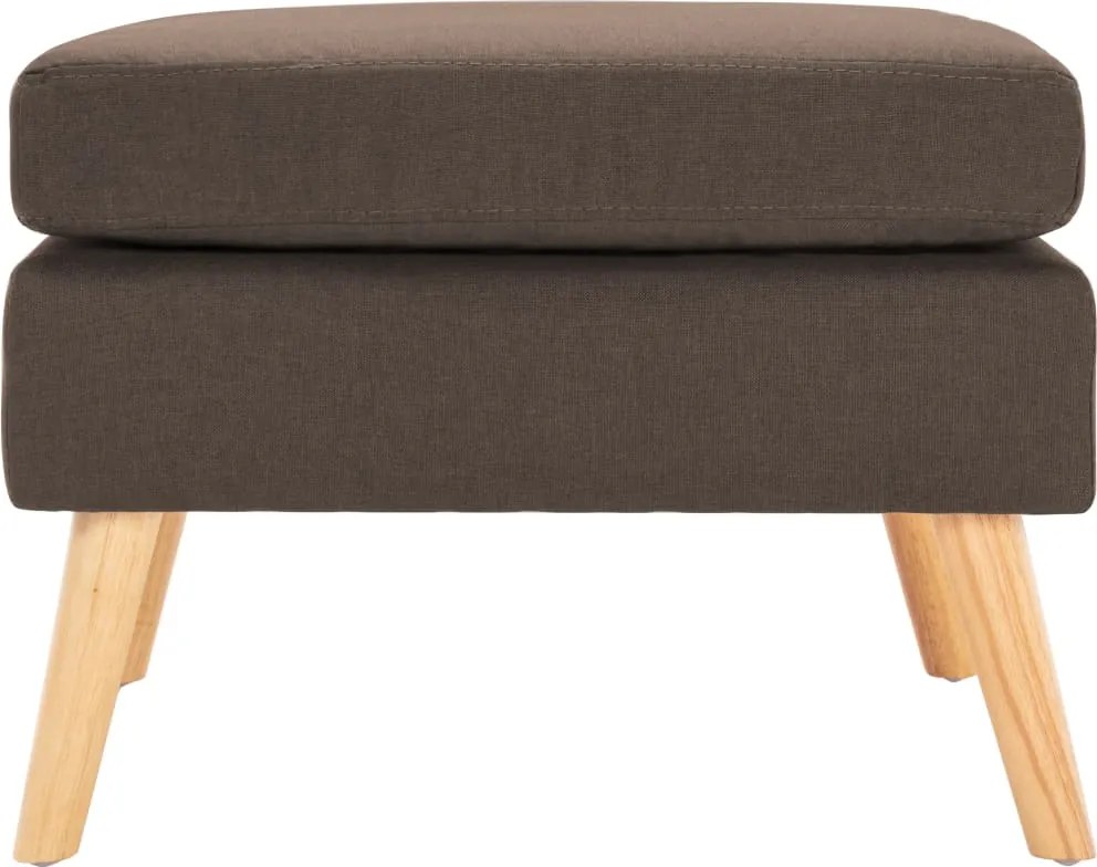 288735 vidaXL Табуретка, кафява, текстил