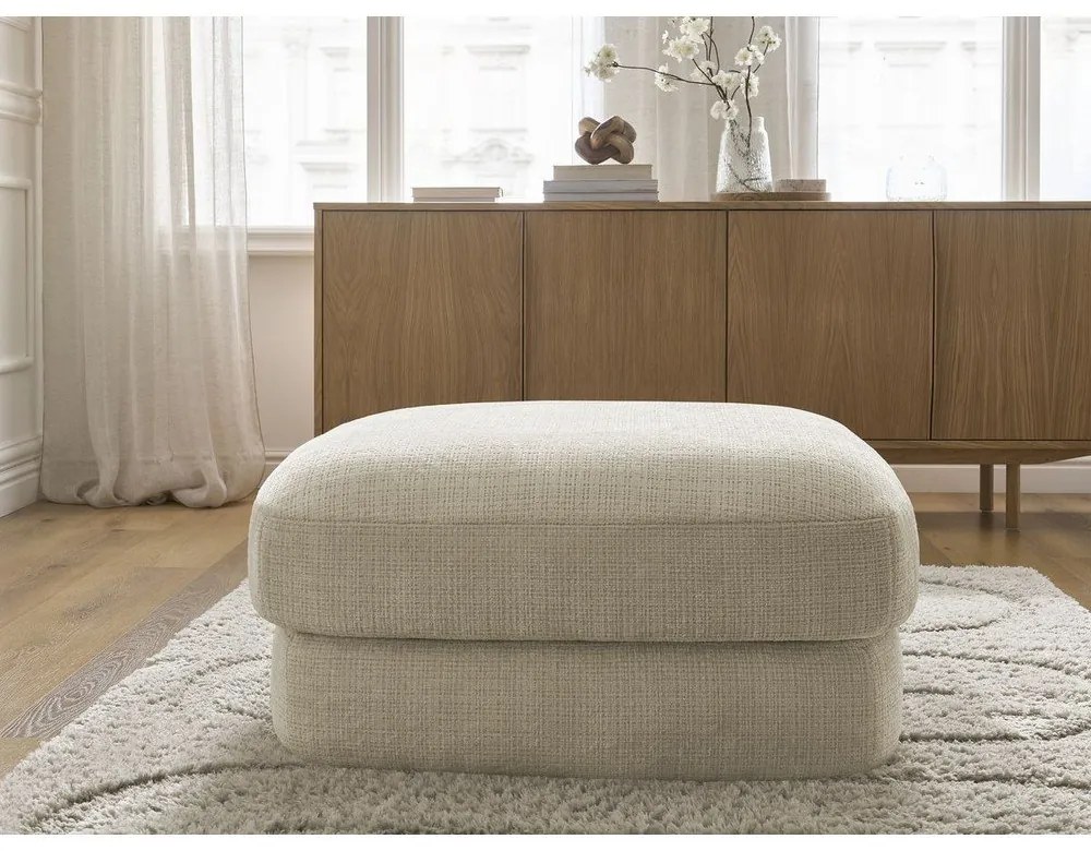 Бежова шенилова табуретка Leonore – Bobochic Paris