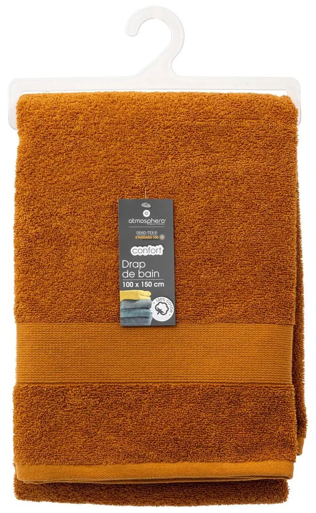 Хавлиена кърпа atmosphera Essential, Памук, 100x150 cm - Сив