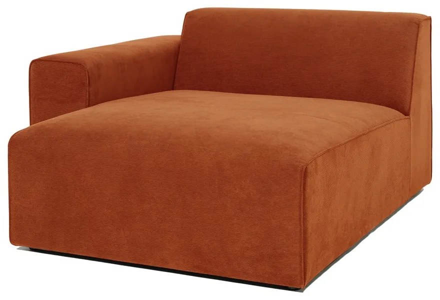 Модул за оранжев велурен диван (ляв ъгъл) Sting - Scandic