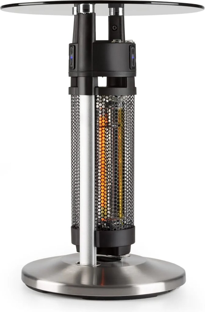 Blumfeldt Primal Heat 65, бистро маса, въглеродно IR нагревателно тяло, 1200W LED, 65 cm, стъкло