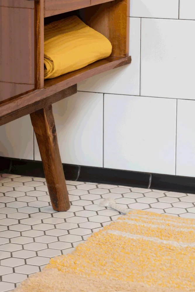 Памучен килим в цвят жълта охра 80x140 cm Twin Amber – Lorena Canals