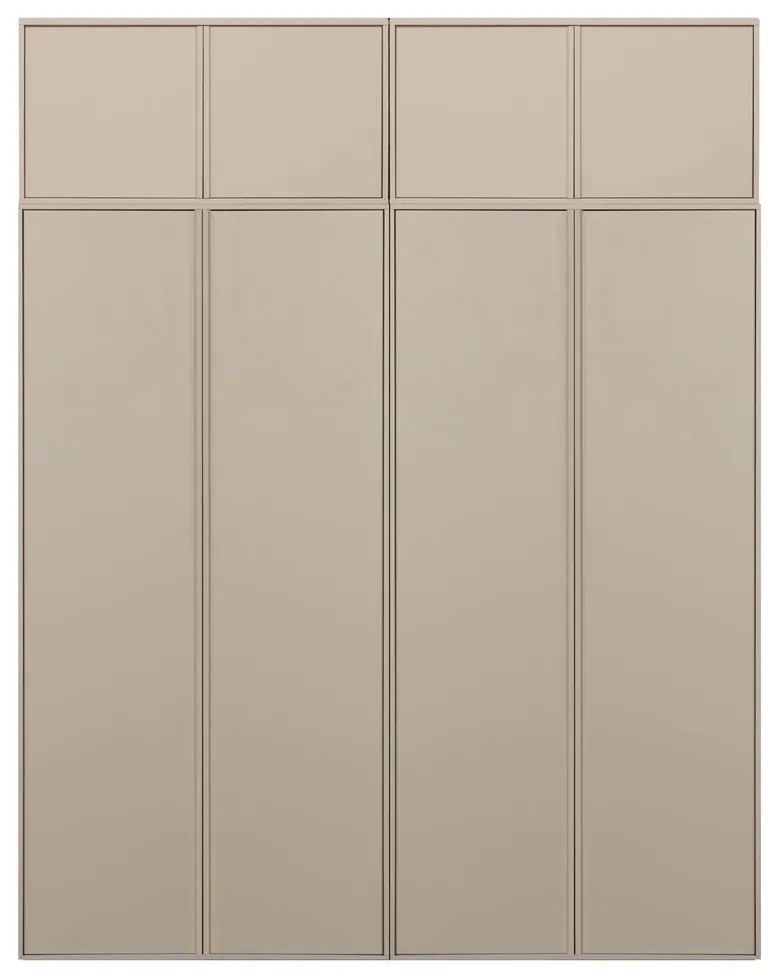 Кремав модулен гардероб от борова дървесина 200x250 cm Daily – vtwonen